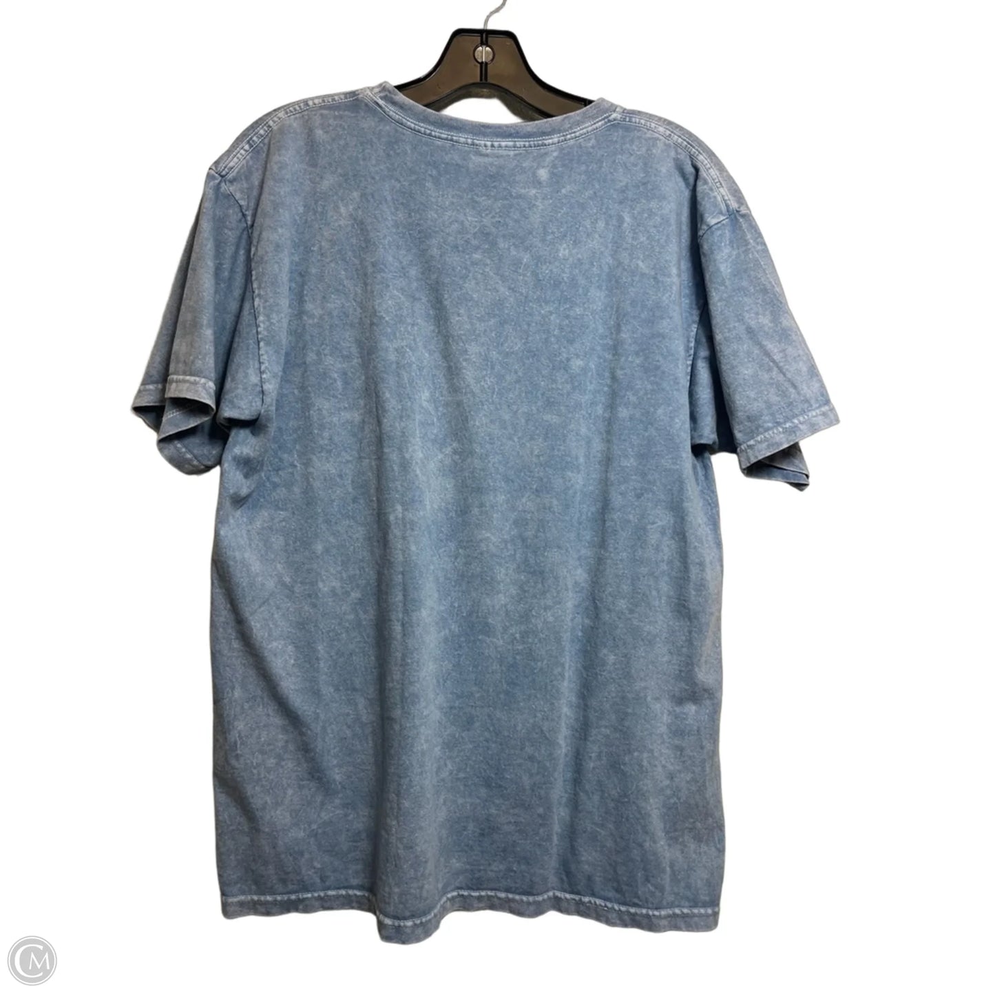 Top Short Sleeve Basic By Cmf In Blue, Size: L