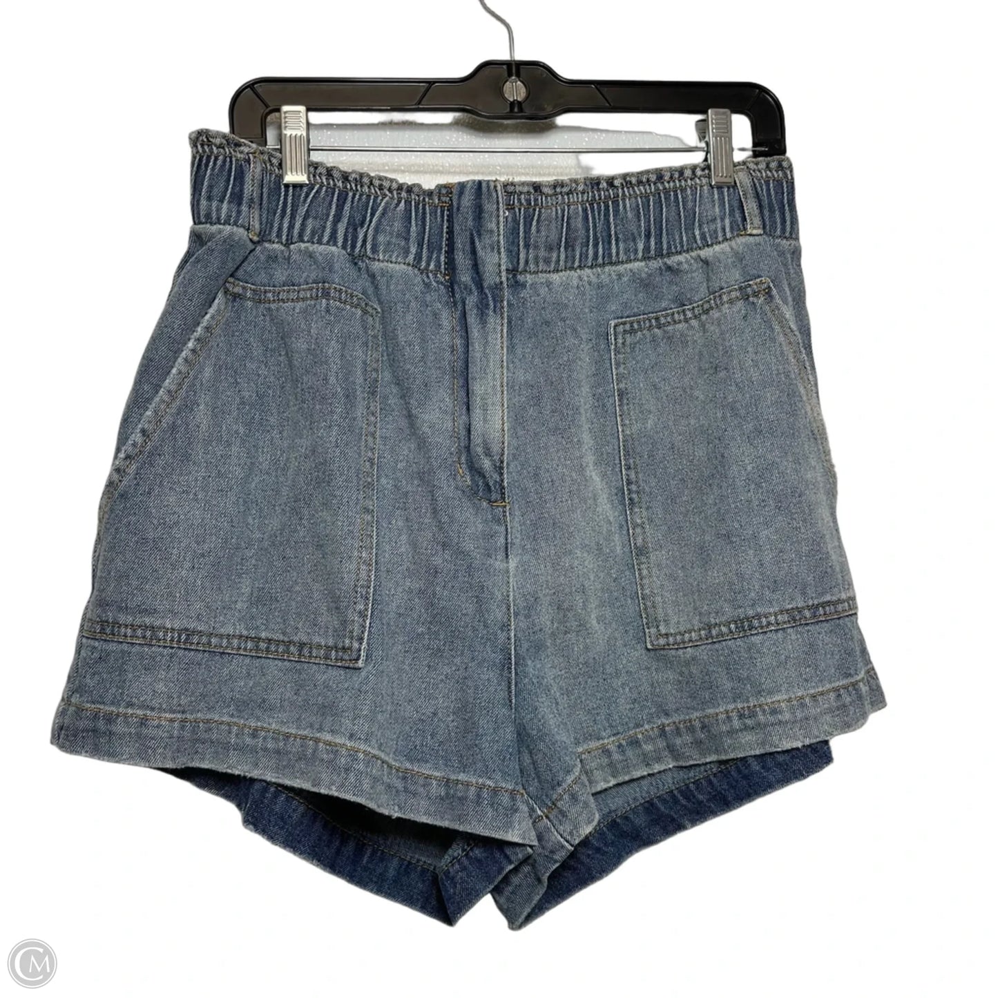 Shorts By Mustard Seed In Blue Denim, Size: L