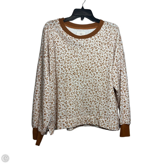 Top Long Sleeve By Lou And Grey In Copper, Size: L