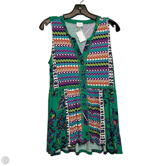 Top Sleeveless By Cupio In Green, Size: M