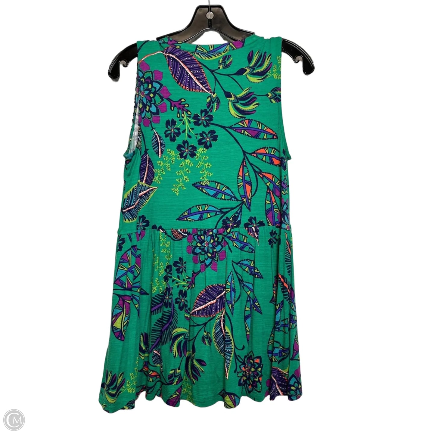 Top Sleeveless By Cupio In Green, Size: M
