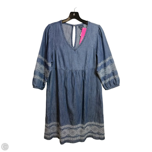 Dress Casual Short By J. Jill In Blue Denim, Size: Xs