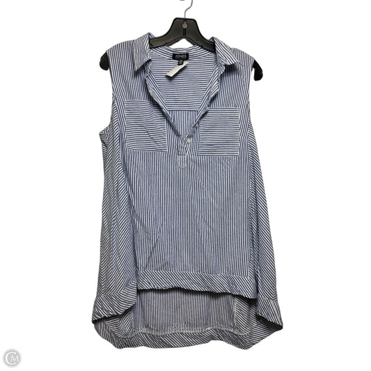 Top Sleeveless By Jones New York In Striped Pattern, Size: S