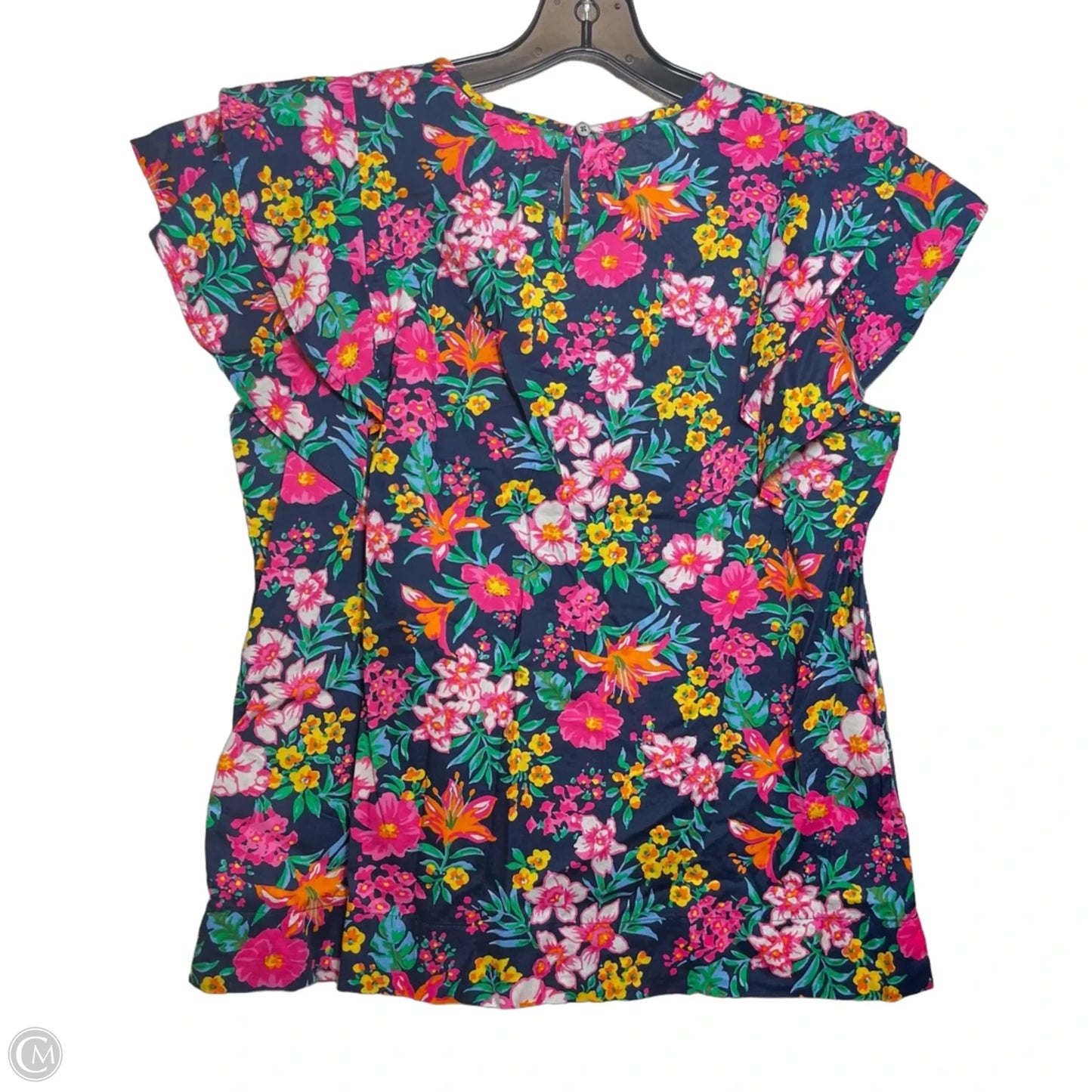 Top Short Sleeve By J. Crew In Floral Print, Size: S