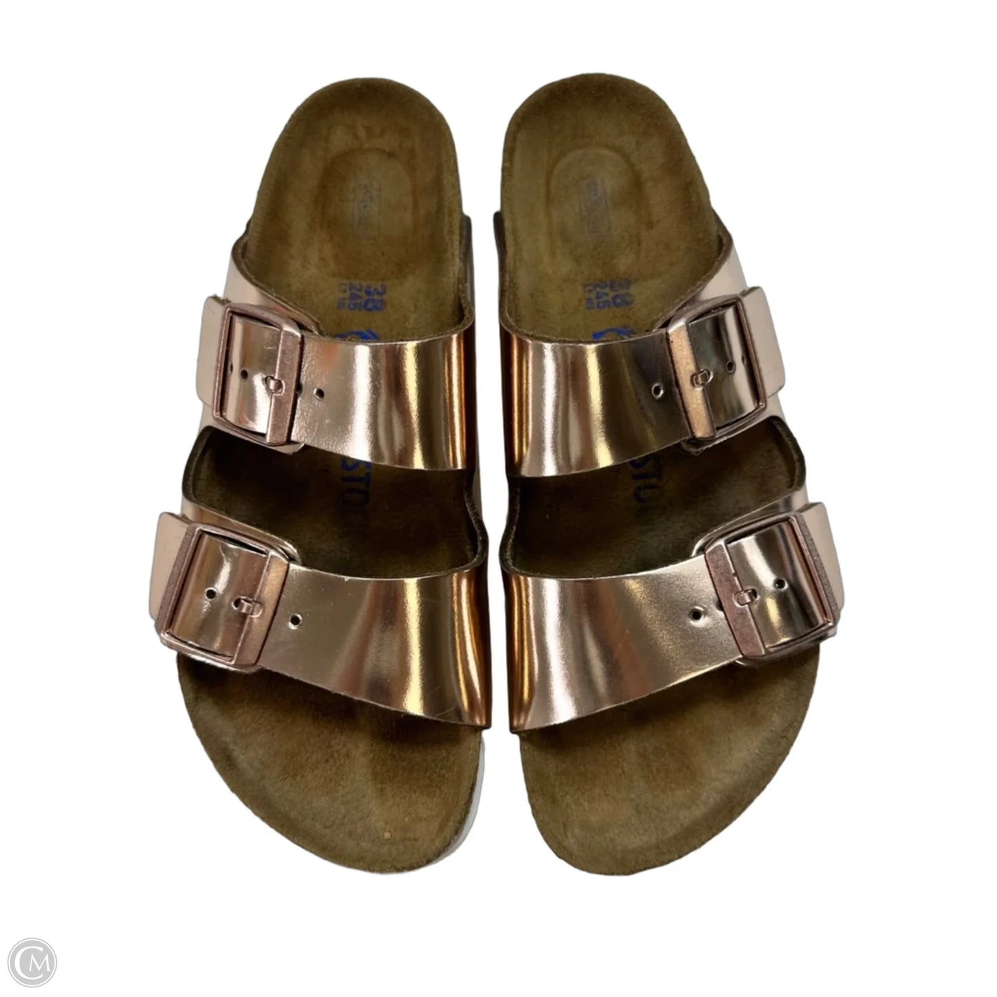 Sandals Flats By Birkenstock In Rose Gold, Size: 7