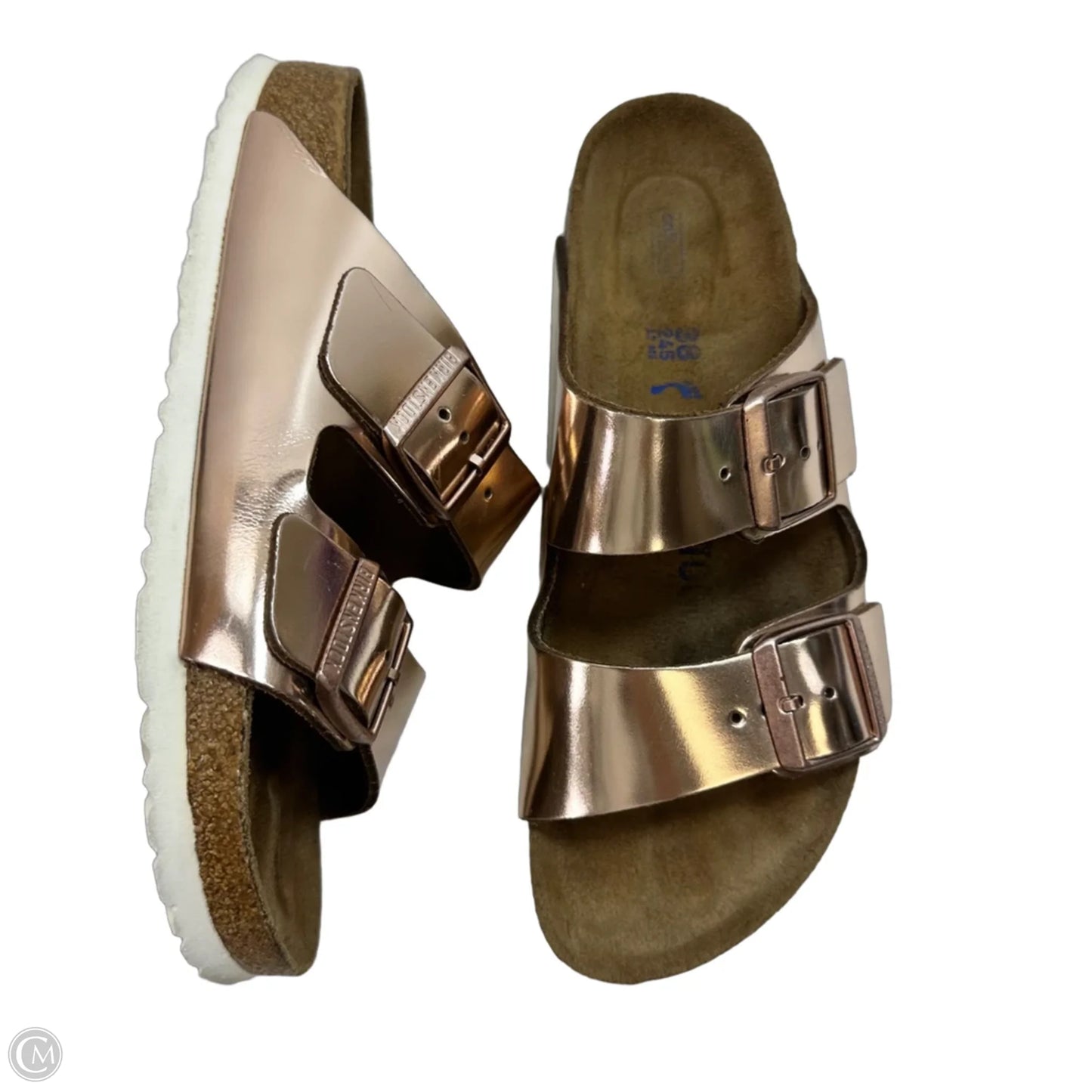 Sandals Flats By Birkenstock In Rose Gold, Size: 7