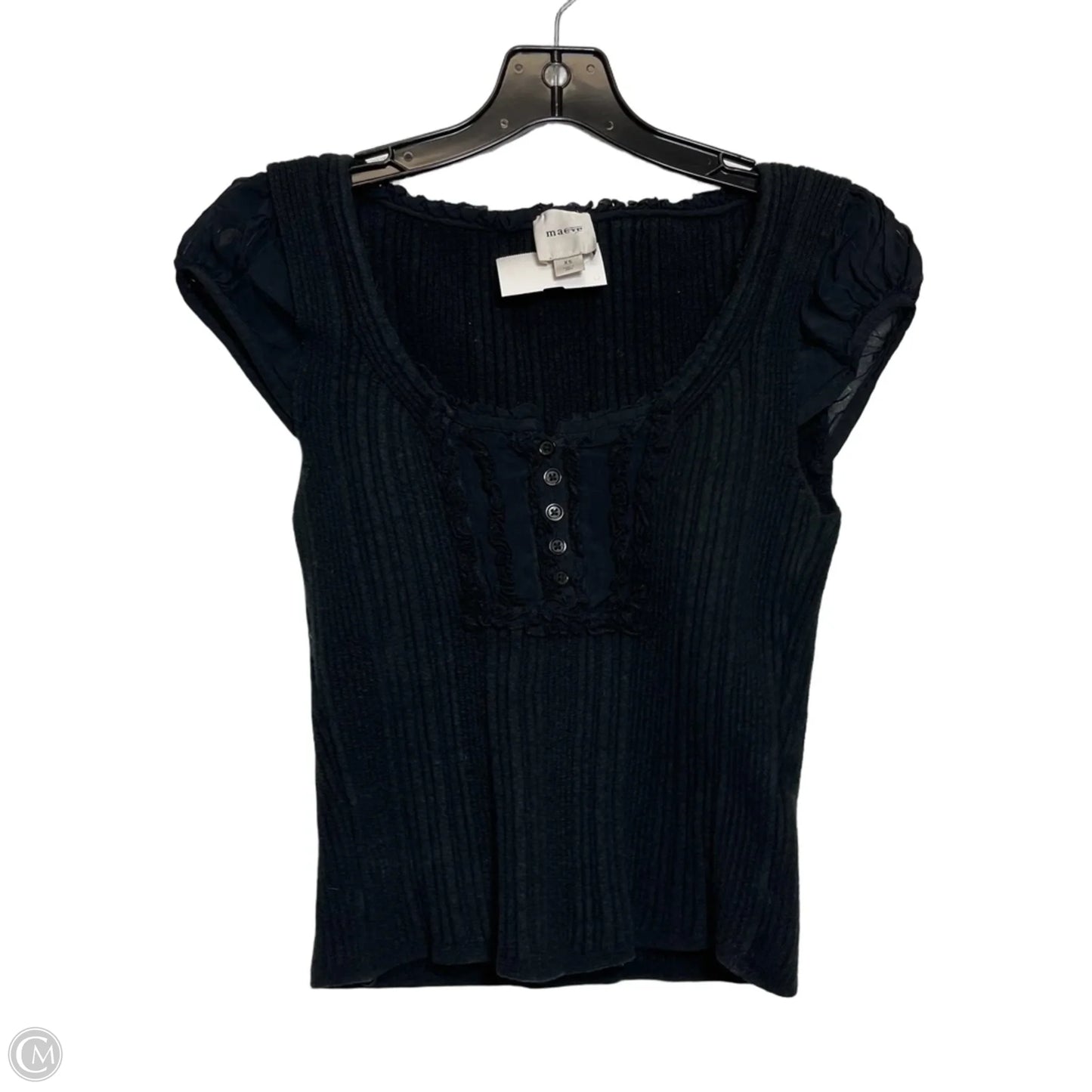 Top Short Sleeve By Maeve In Black, Size: Xs