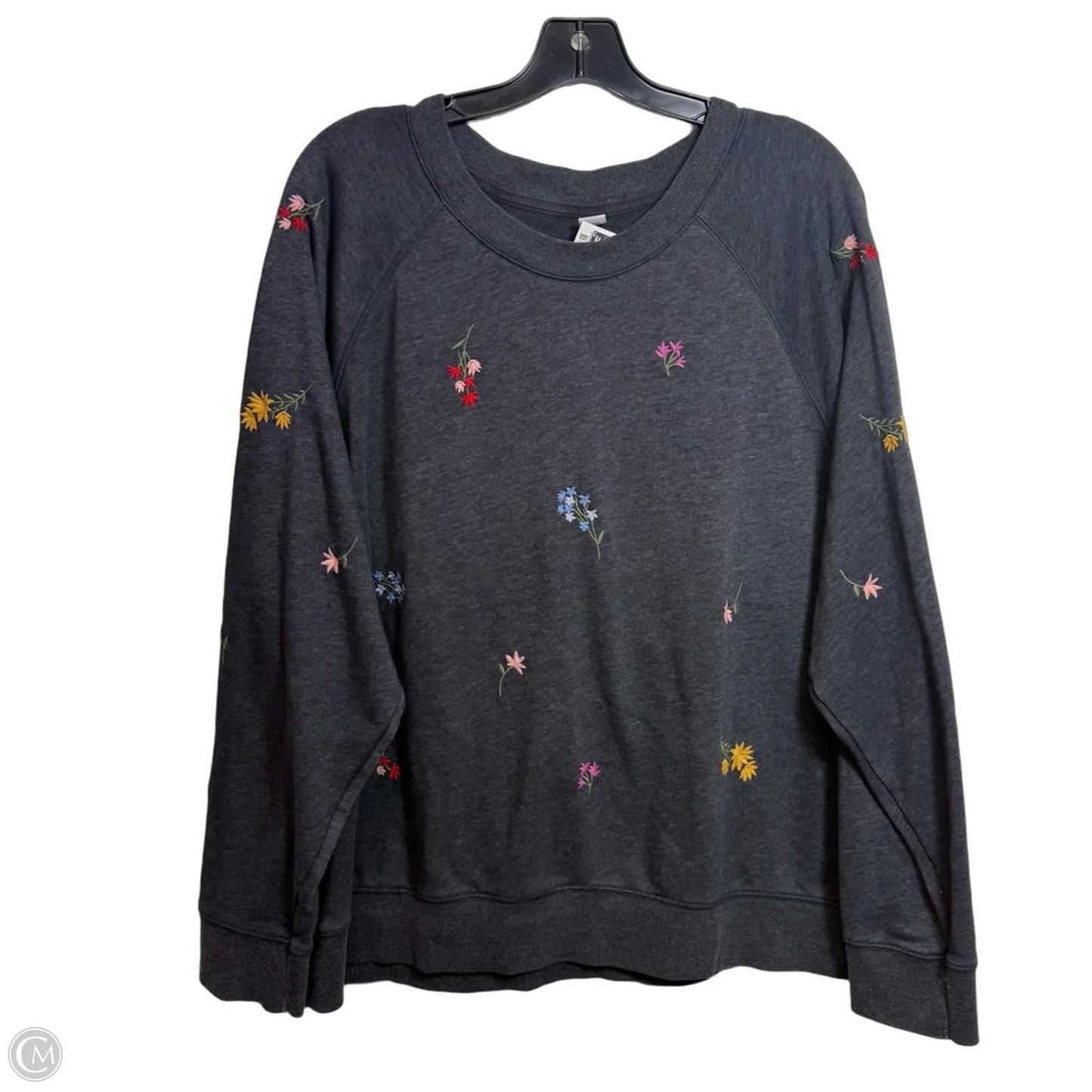 Sweatshirt Crewneck By Old Navy In Floral Print, Size: Xxl