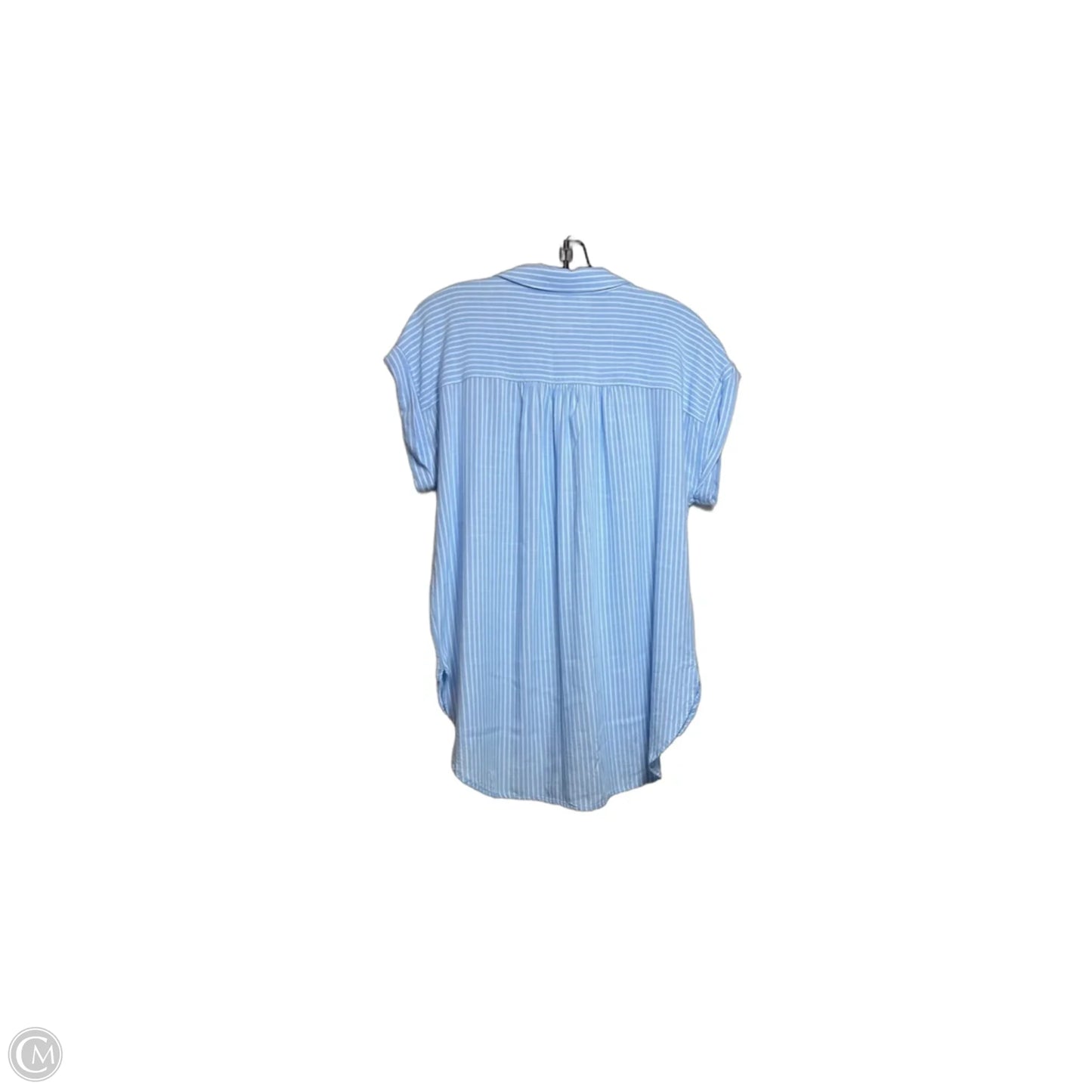 Top Short Sleeve By Loft In Blue, Size: M
