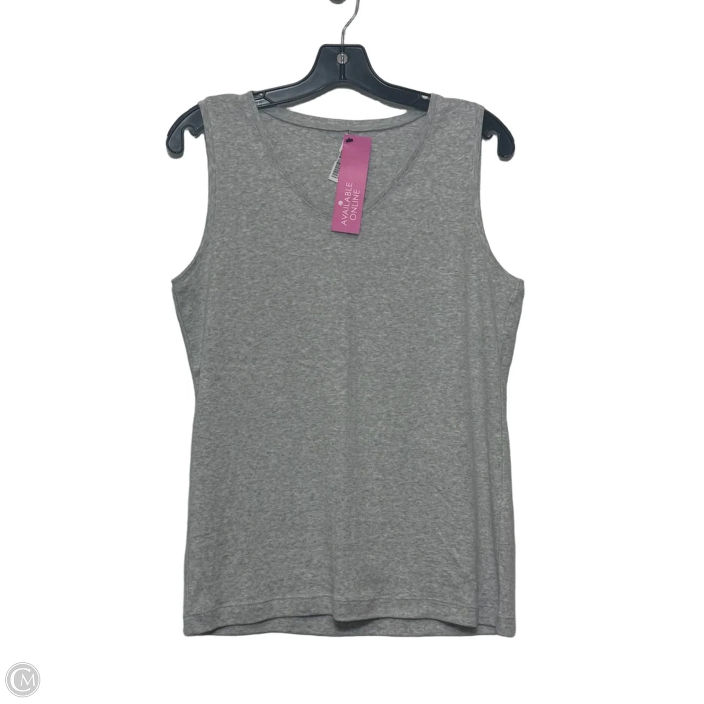 Top Sleeveless Basic By Chicos In Grey, Size: M