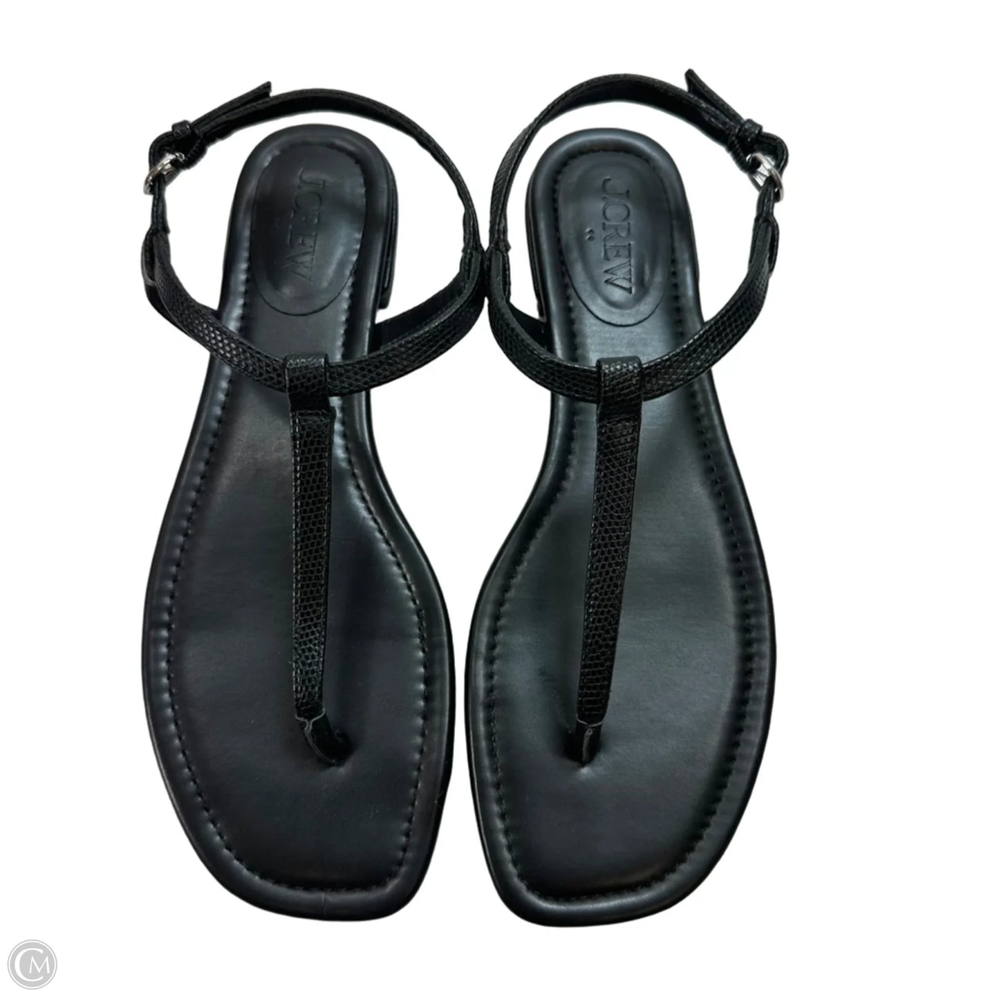 Sandals Flip Flops By J. Crew In Black, Size: 8