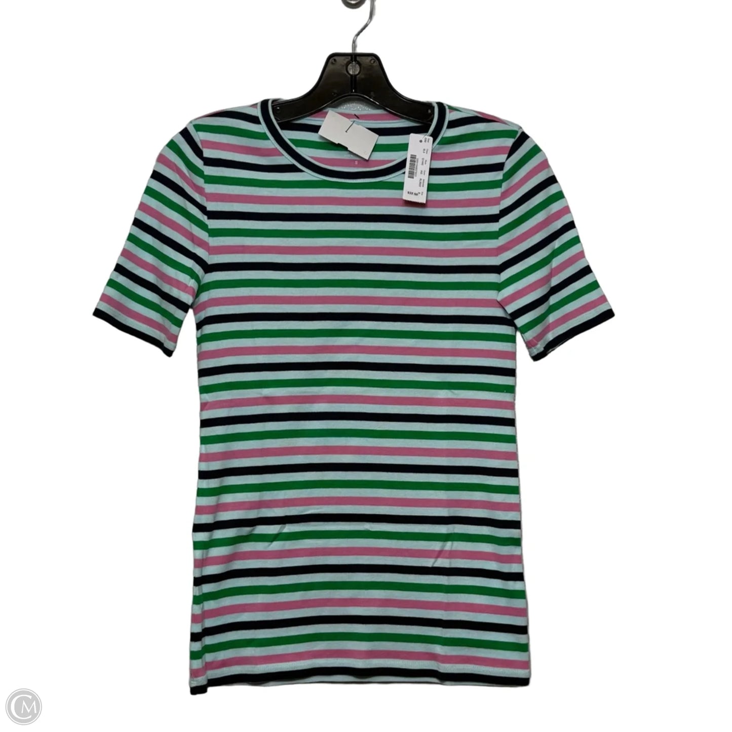 Top Short Sleeve Basic By J. Crew In stripe Pattern, Size: Xs