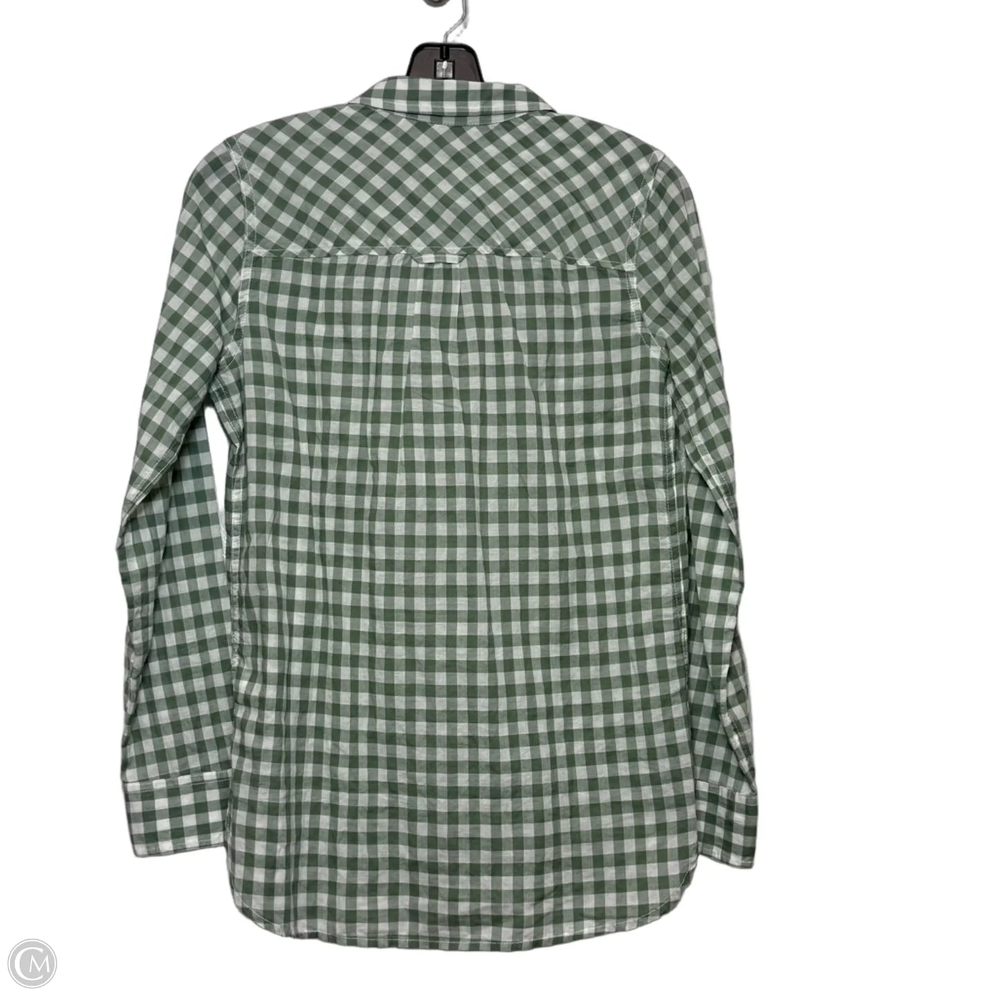 Top Long Sleeve By J. Crew In Checkered Pattern, Size: 0