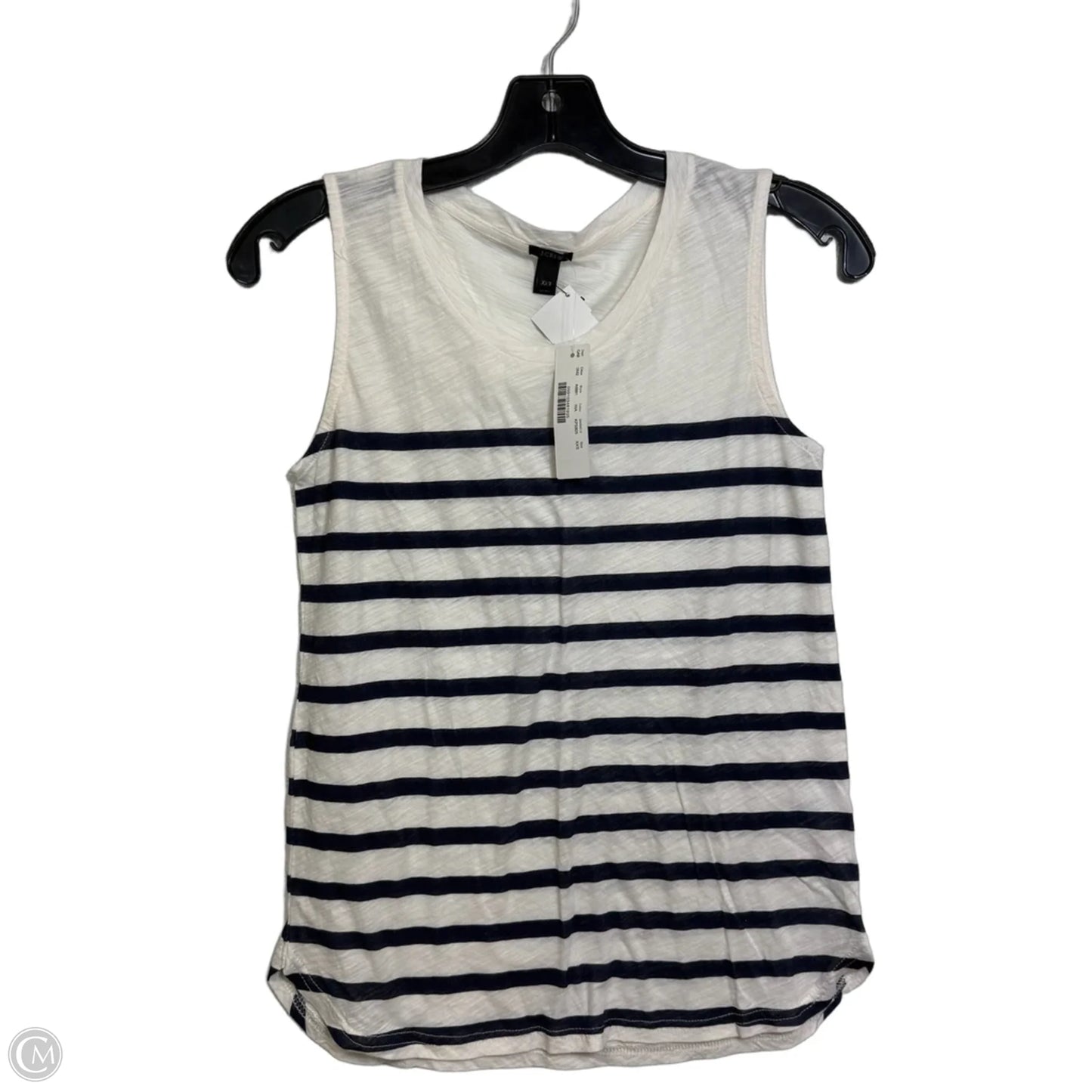 Top Sleeveless By J. Crew In Striped Pattern, Size: Xxs