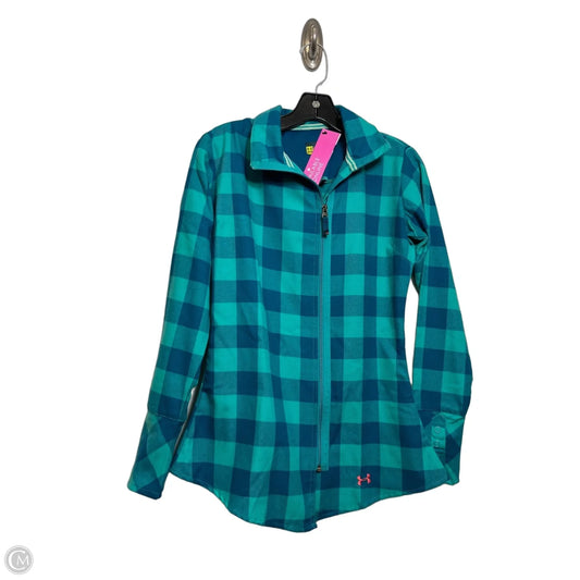 Athletic Jacket By Under Armour In Checkered Pattern, Size: S