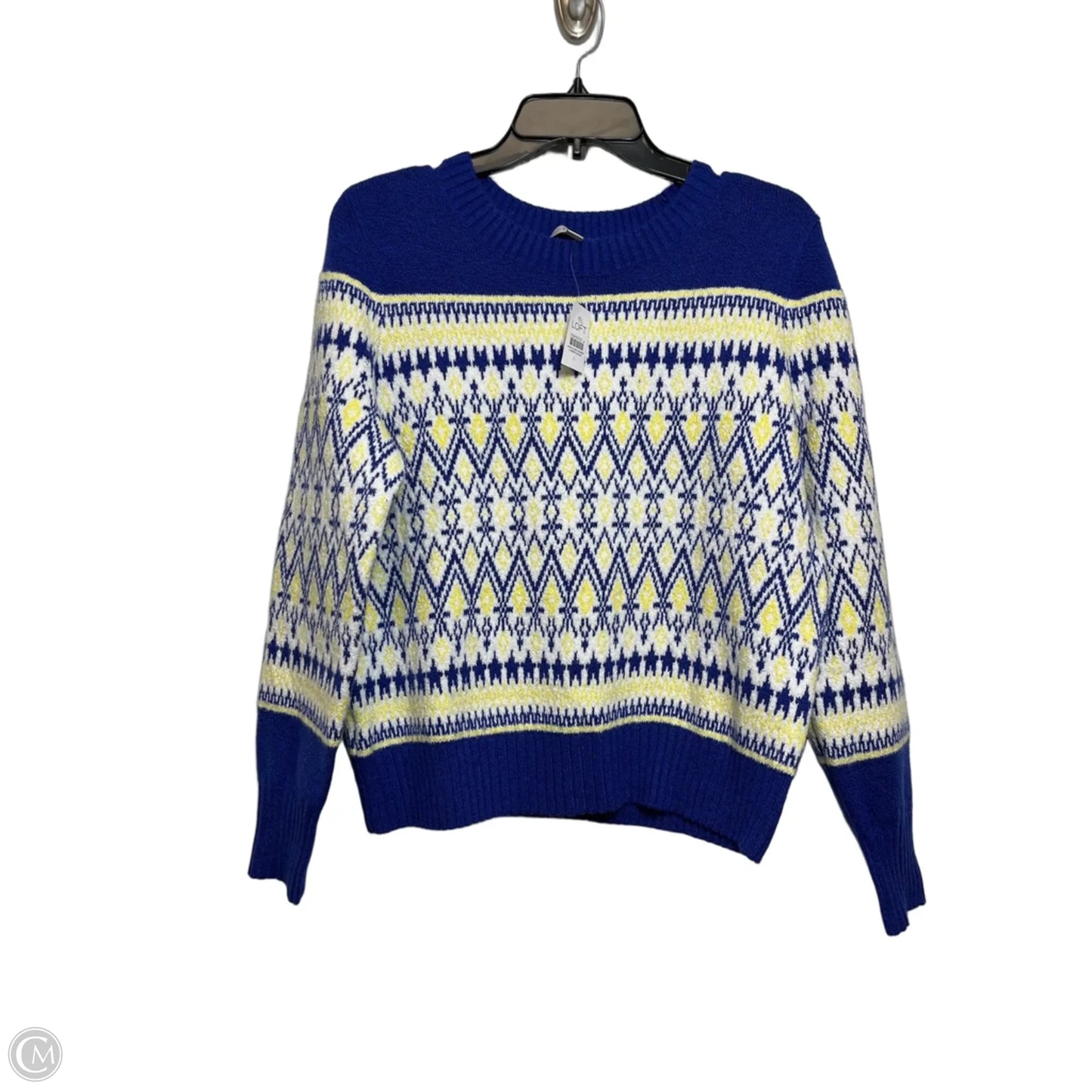 Sweater By Loft In Blue, Size: L