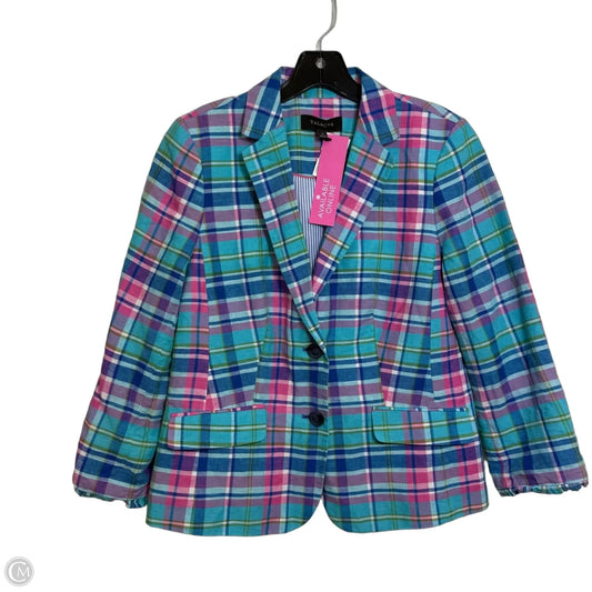 Blazer By Talbots In Plaid Pattern, Size: 6