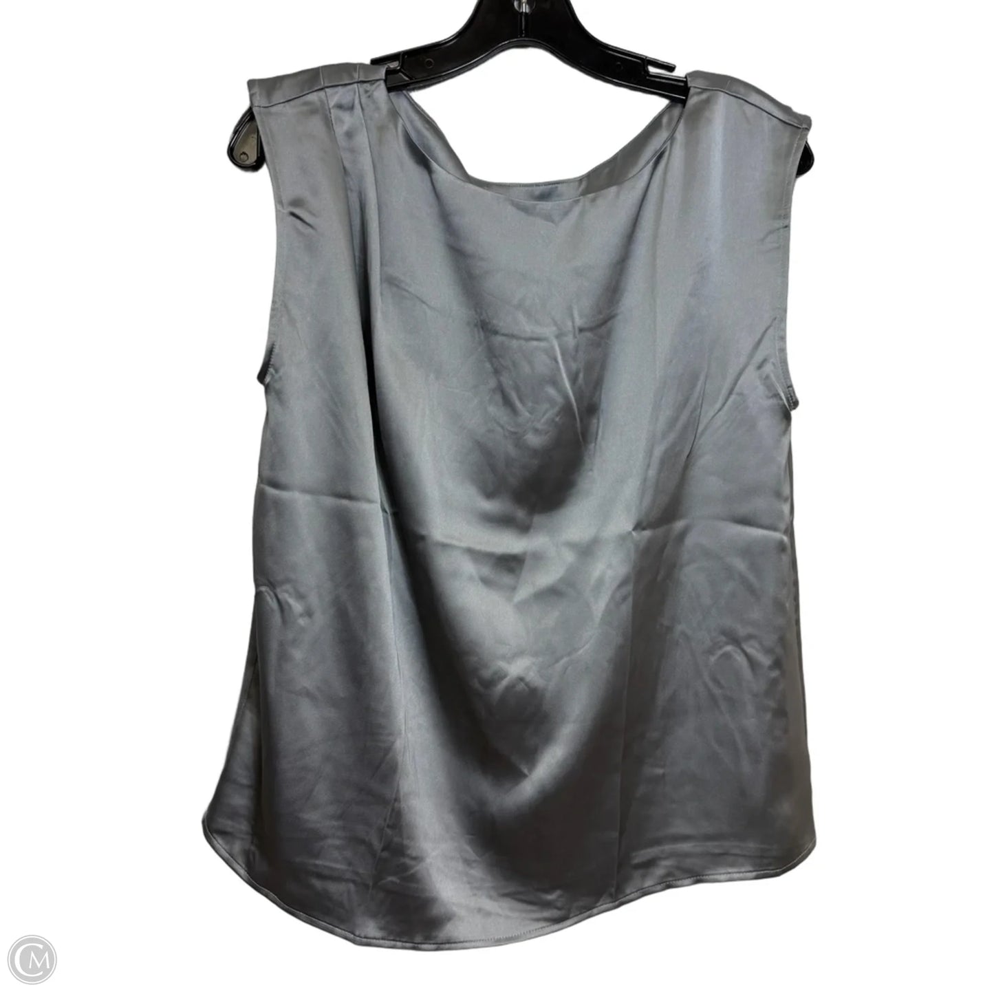 Top Sleeveless By Loft In Silver, Size: M