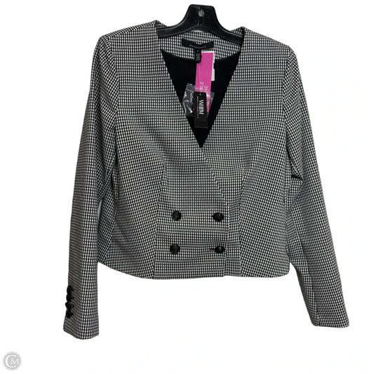 Blazer By White House Black Market In Checkered Pattern, Size: 8