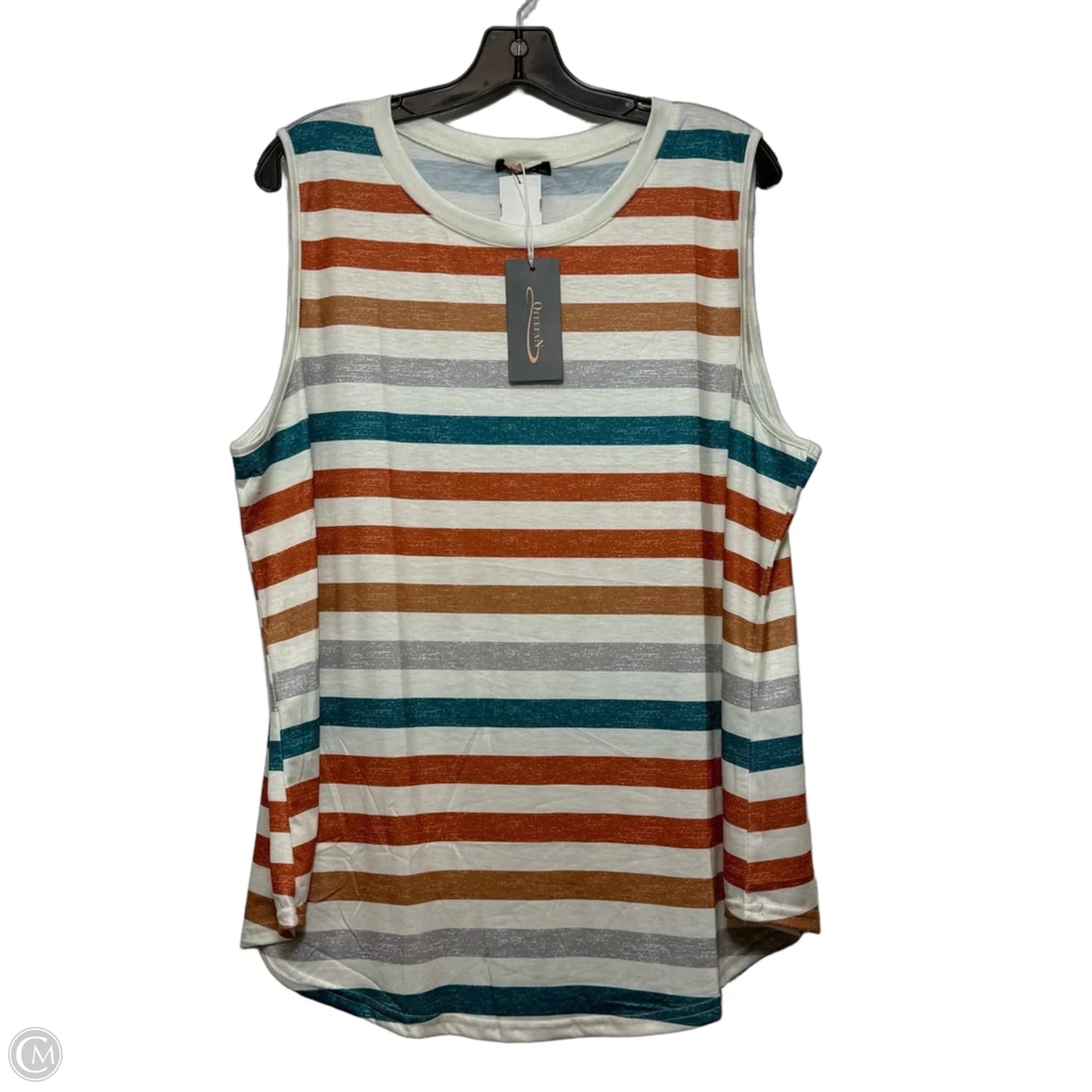 Top Sleeveless Basic By Cme In Striped Pattern, Size: Xxl