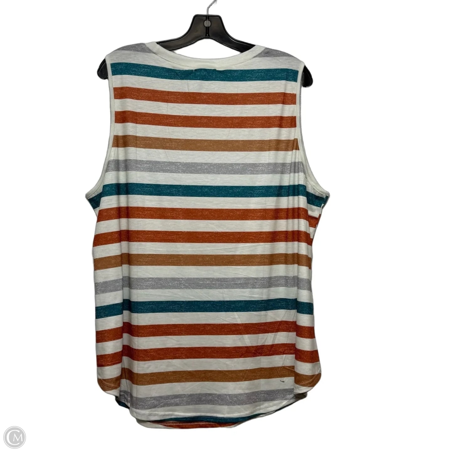 Top Sleeveless Basic By Cme In Striped Pattern, Size: Xxl
