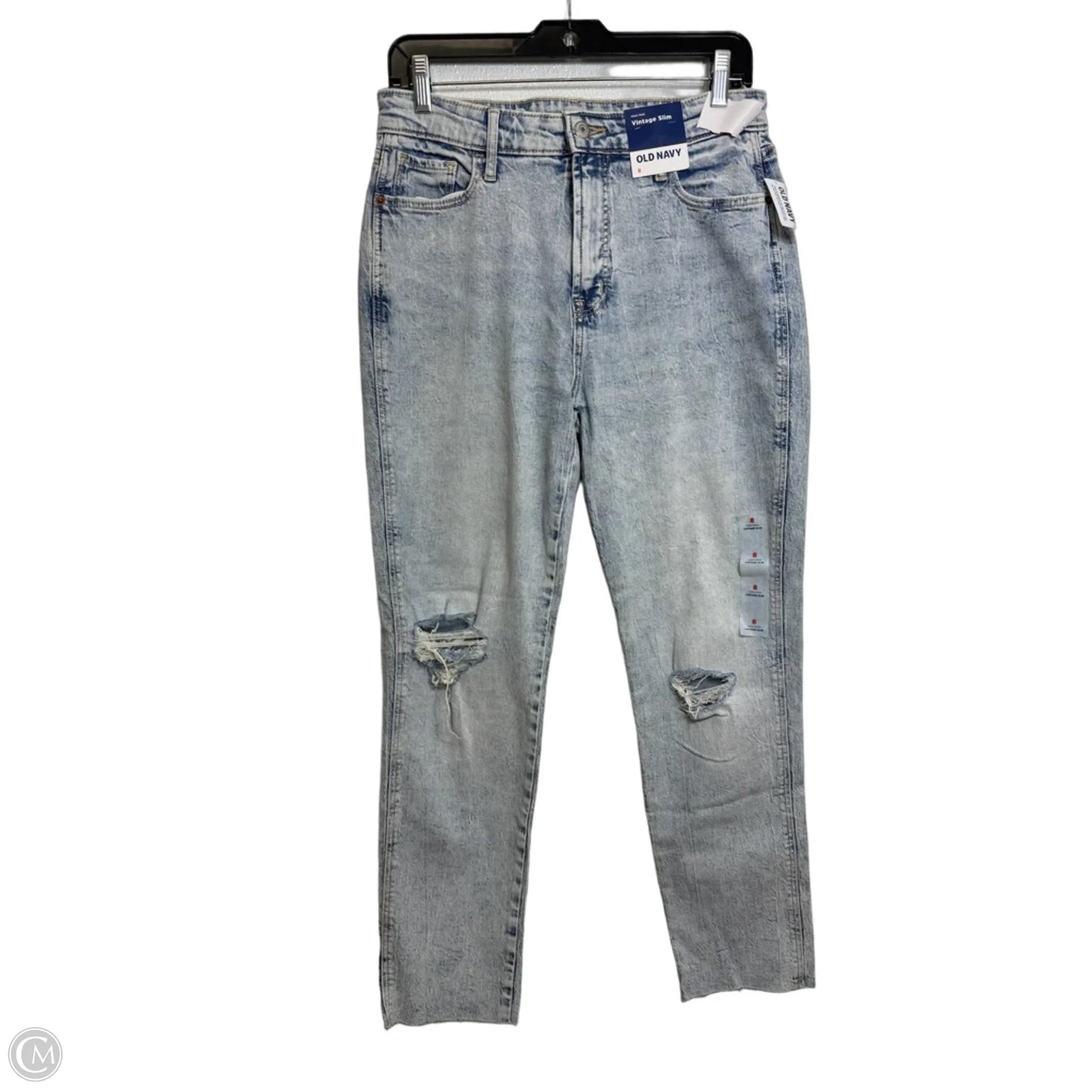 Jeans Straight By Old Navy In Blue Denim, Size: 8