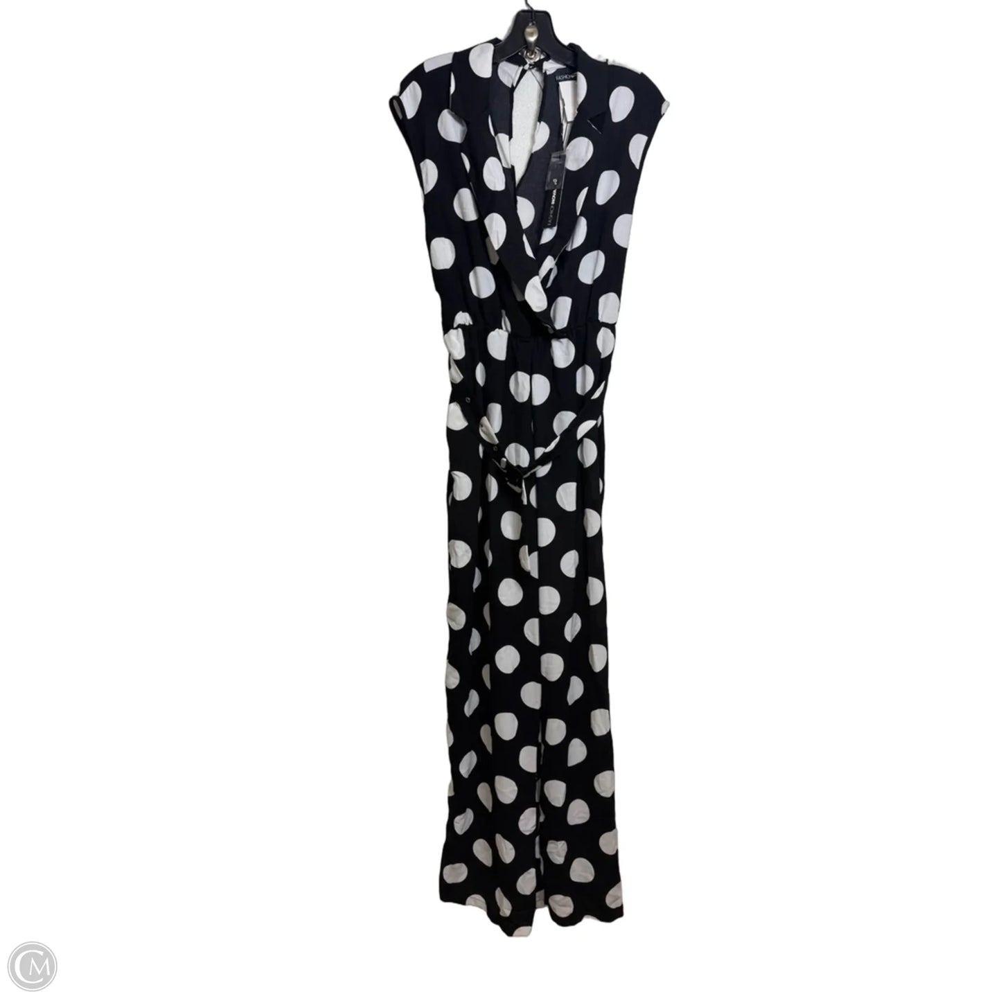 Jumpsuit By Fashion Nova In Polkadot Pattern, Size: L