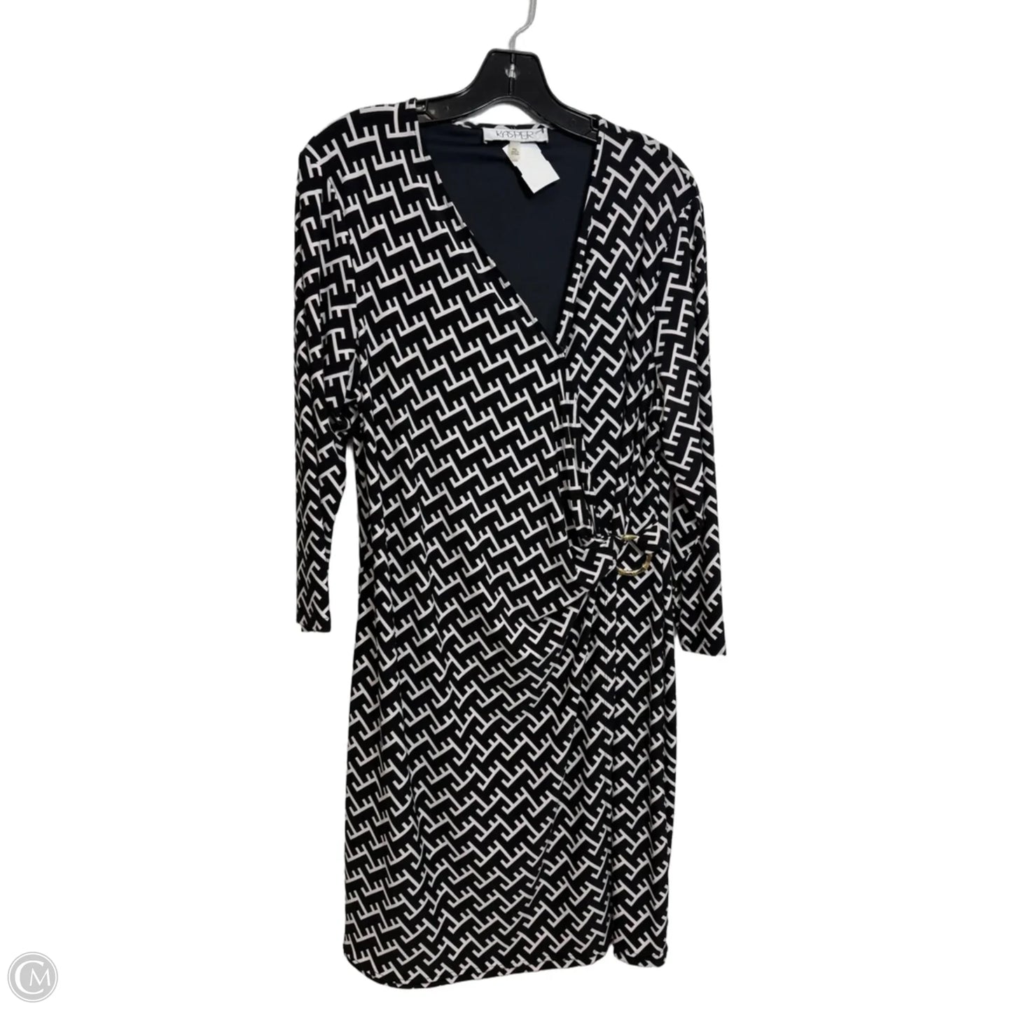 Dress Party Short By Kasper In Black, Size: Xlp