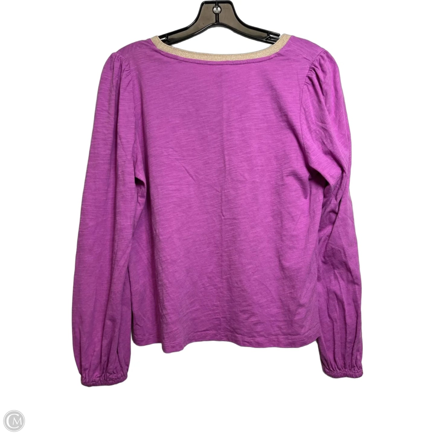 Top Long Sleeve Basic By Boden In Purple, Size: M