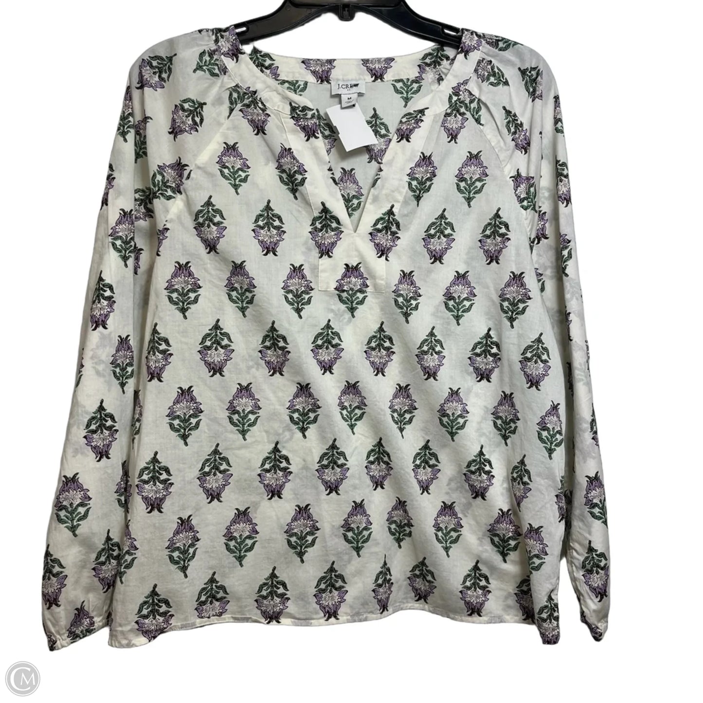 Top Long Sleeve By J. Crew In Maroon, Size: M