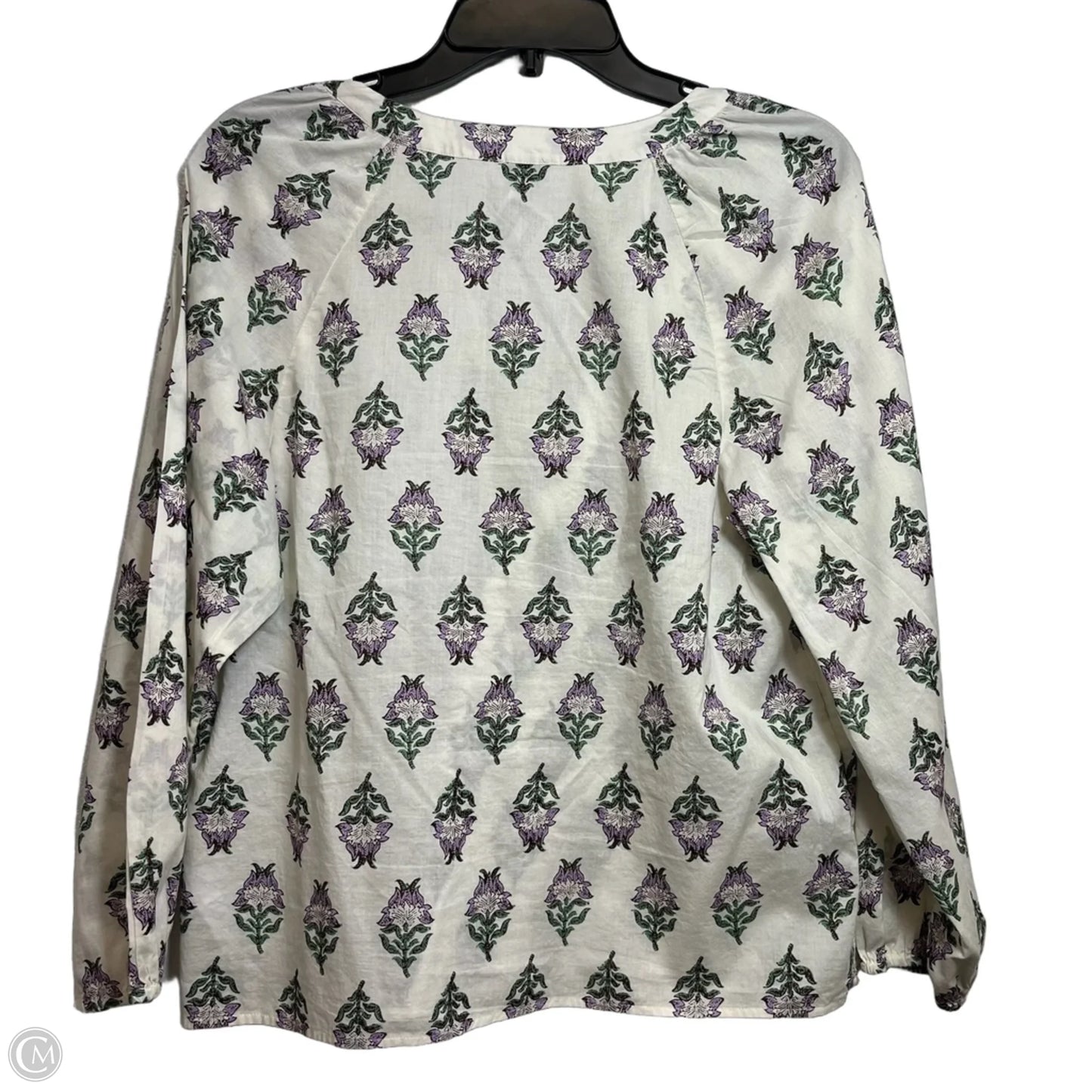 Top Long Sleeve By J. Crew In Maroon, Size: M