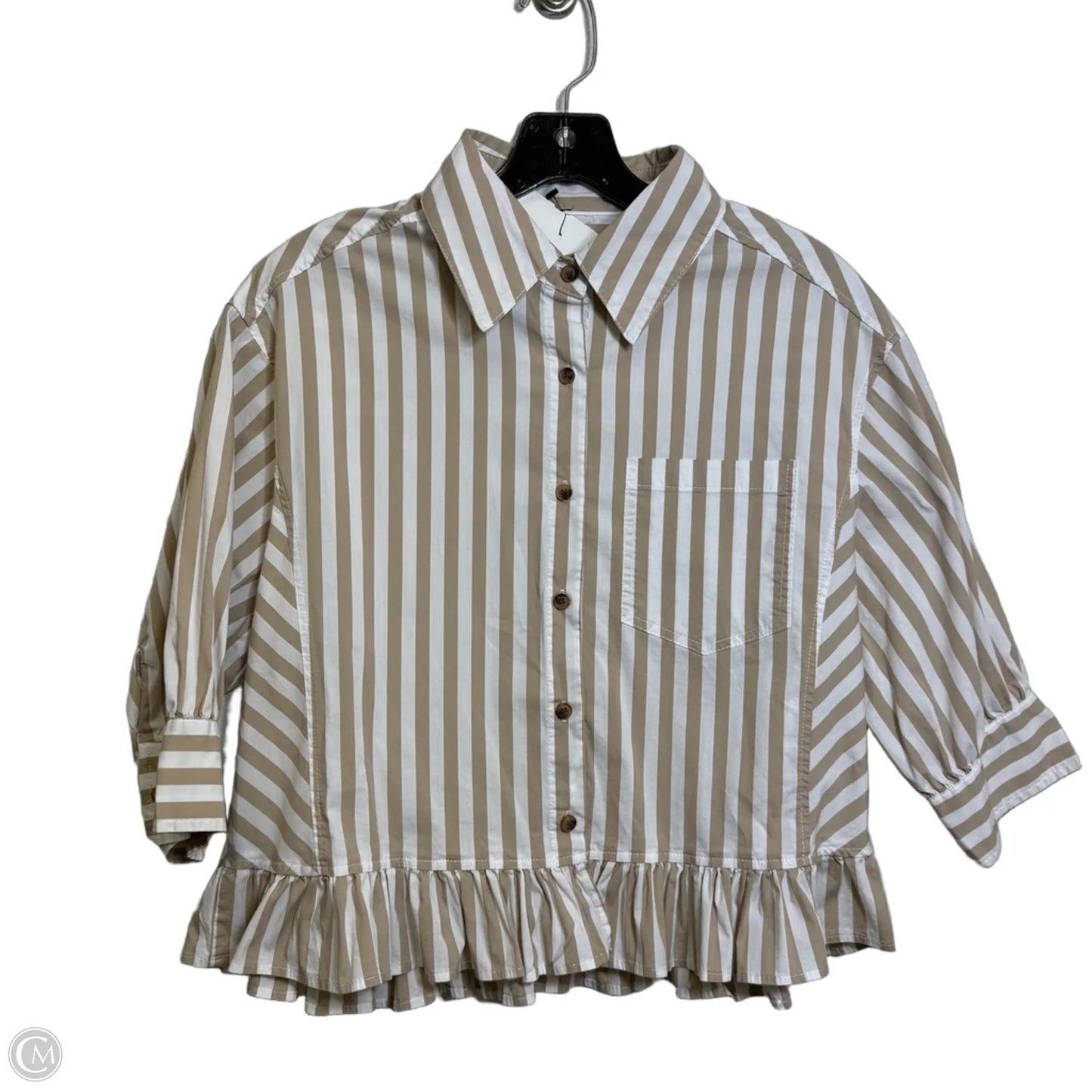 Top Short Sleeve By Clothes Mentor In Striped Pattern, Size: S