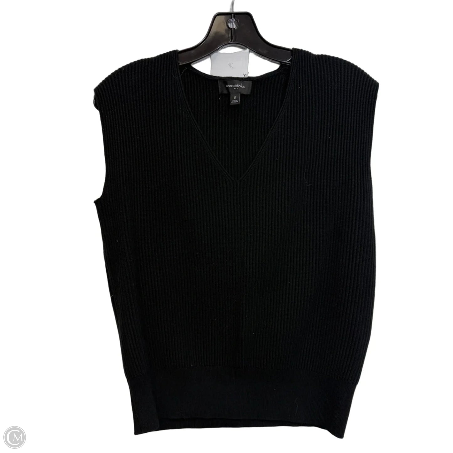 Top Sleeveless By Banana Republic In Black, Size: S