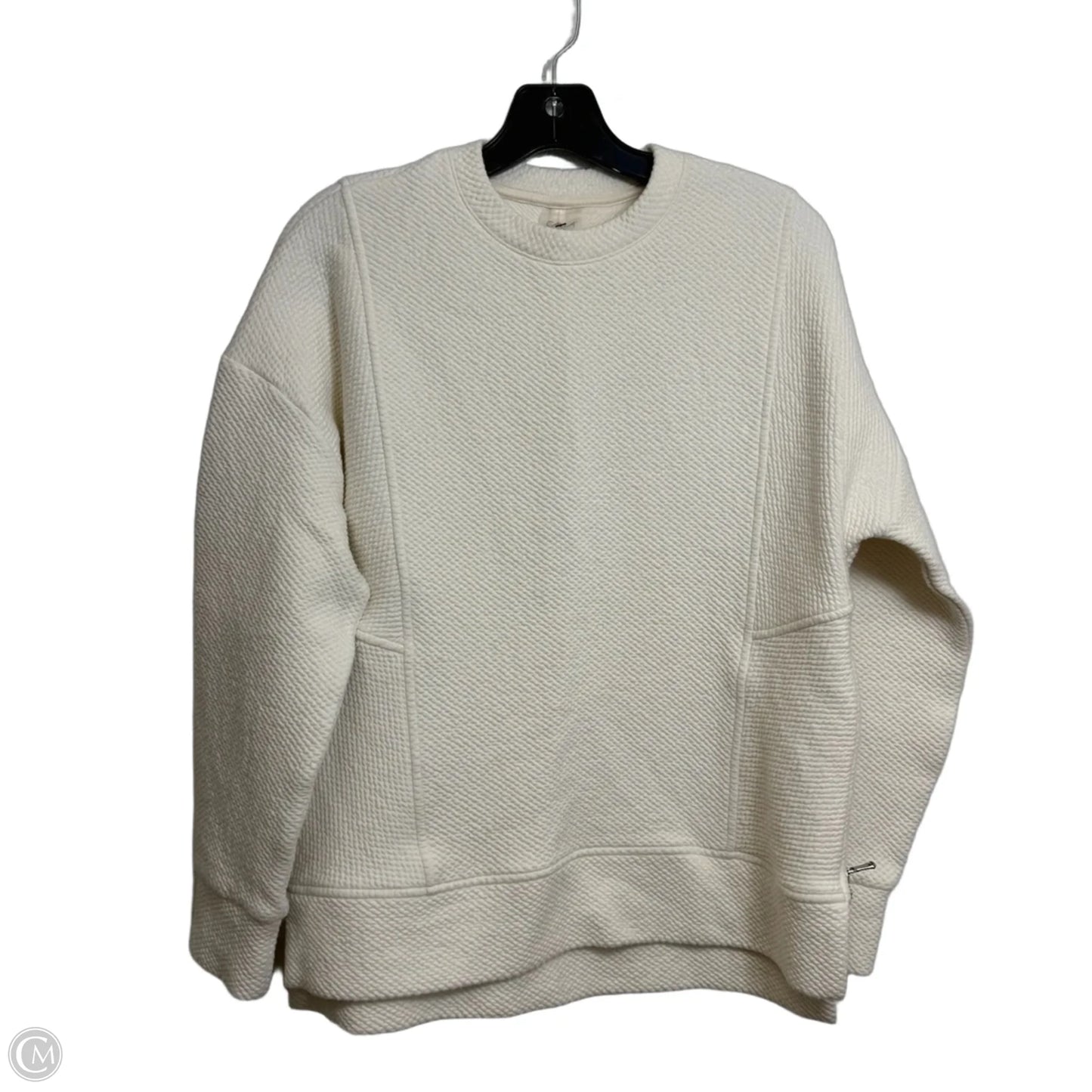 Athletic Top Long Sleeve Crewneck By Calia In Ivory, Size: Xs