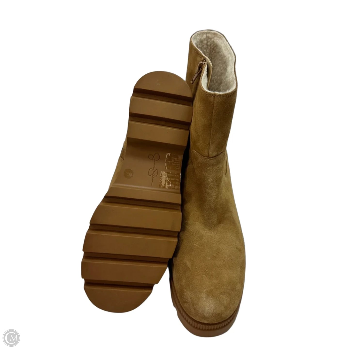 Boots Ankle Flats By Jessica Simpson In Tan, Size: 9.5