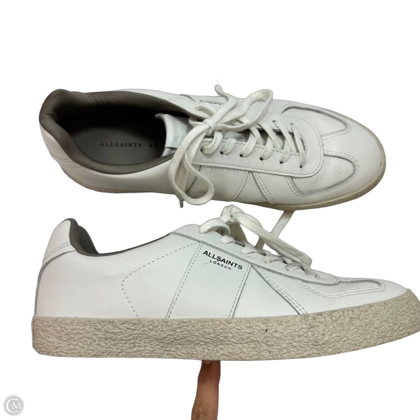 Shoes Designer By All Saints In White, Size: 42