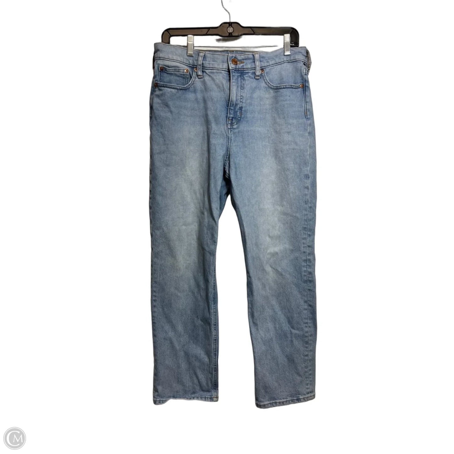 Jeans Straight By J. Crew In Blue Denim, Size: 8