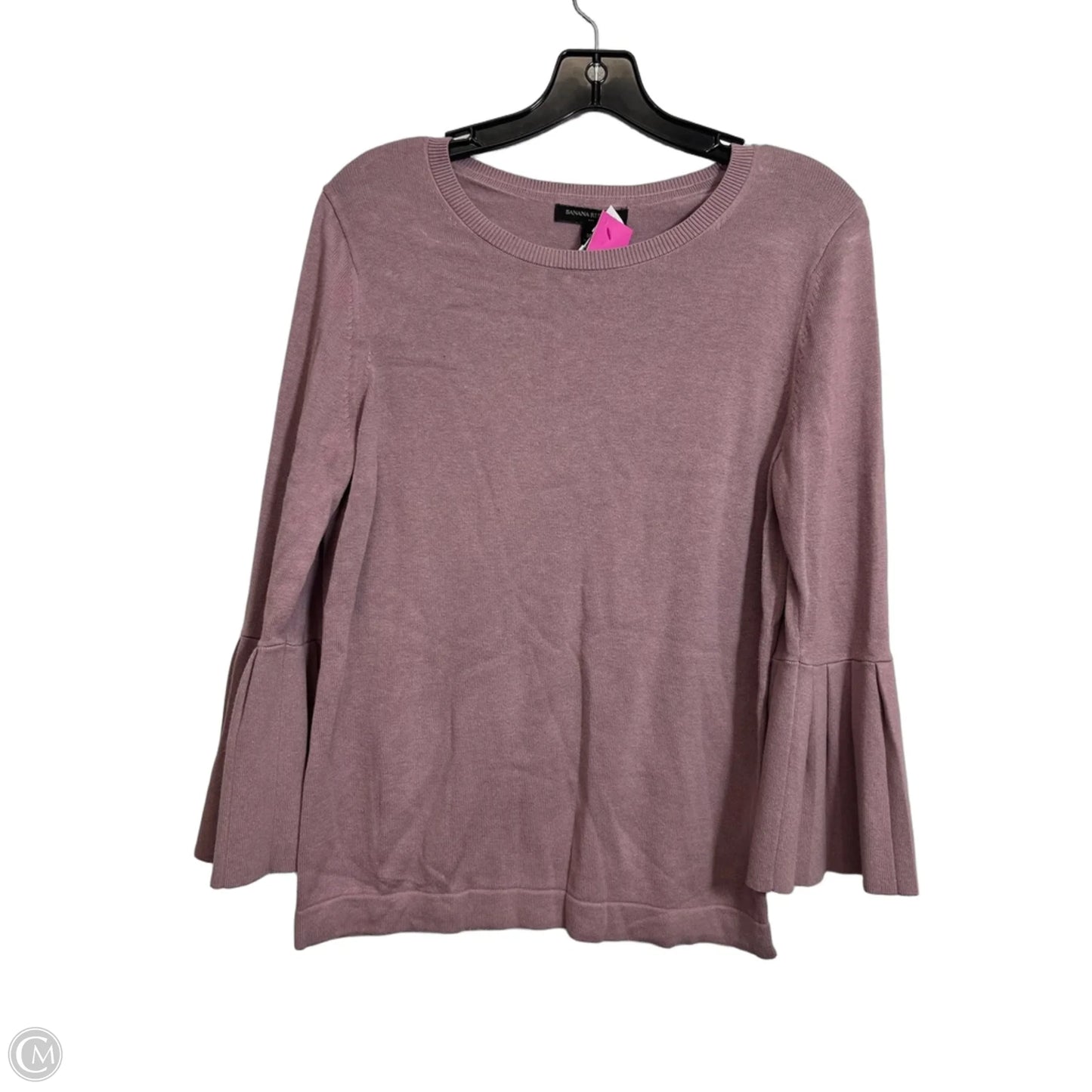 Top 3/4 Sleeve By Banana Republic In Purple, Size: M
