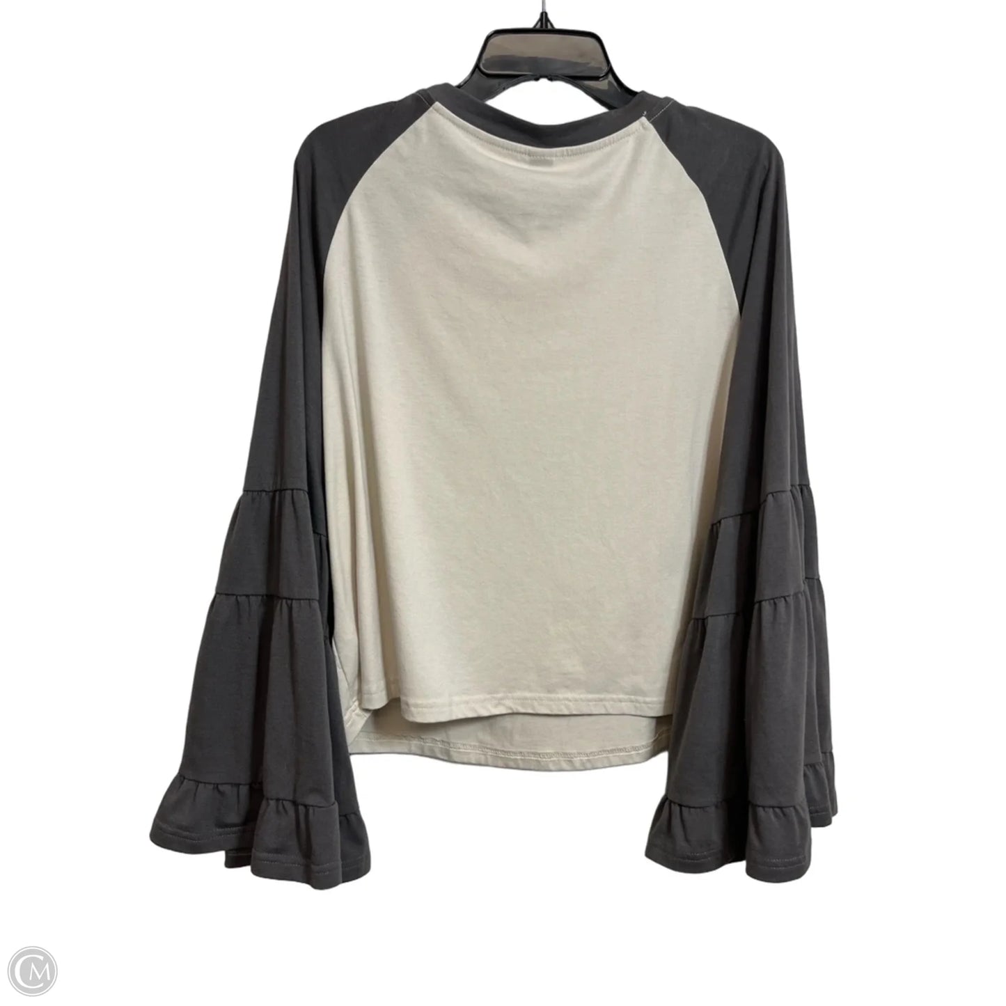 Top Long Sleeve By Shein In Ivory, Size: L
