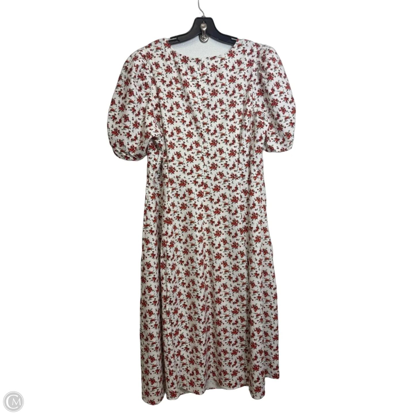 Dress Casual Midi By Clothes Mentor In Floral Print, Size: 20