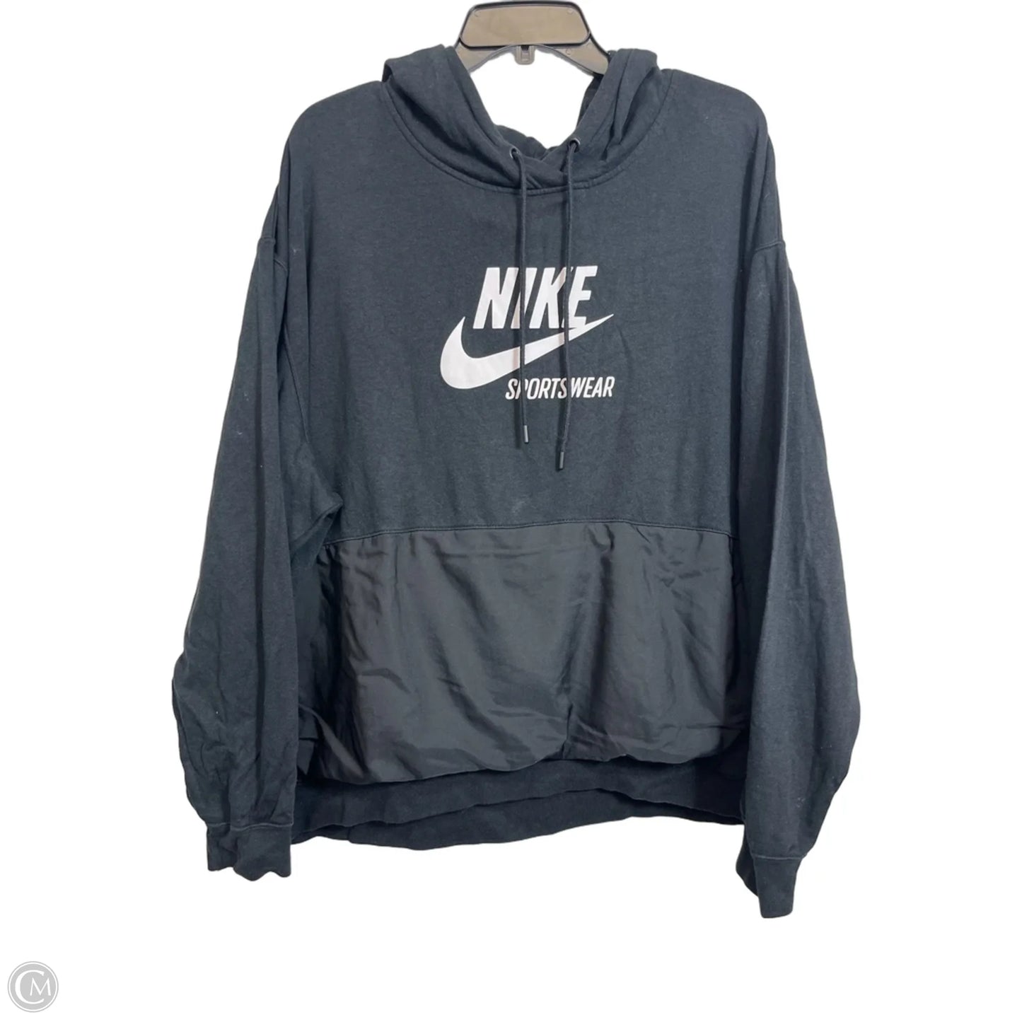 Sweatshirt Hoodie By Nike Apparel In Black, Size: 2x