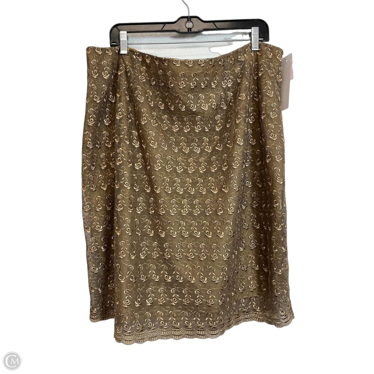 Skirt Mini & Short By Clothes Mentor In Tan, Size: 20