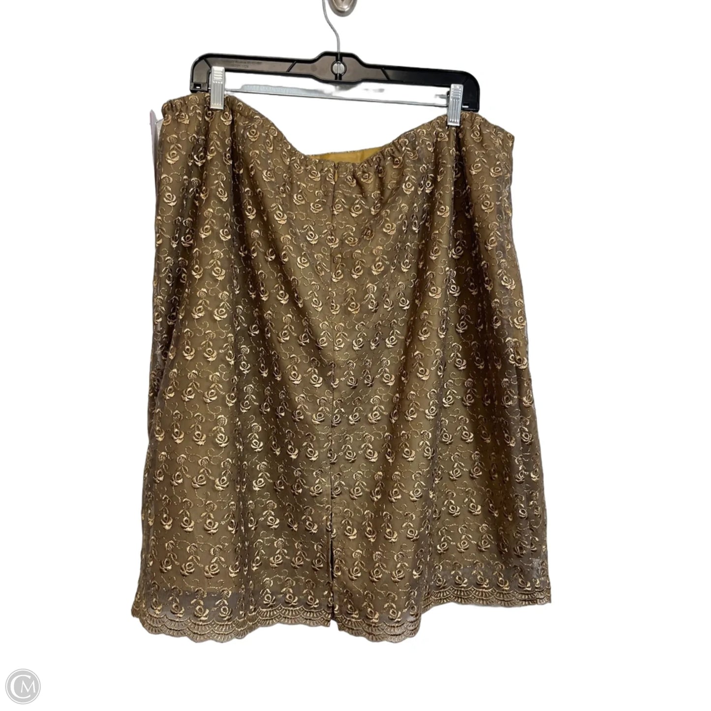 Skirt Mini & Short By Clothes Mentor In Tan, Size: 20