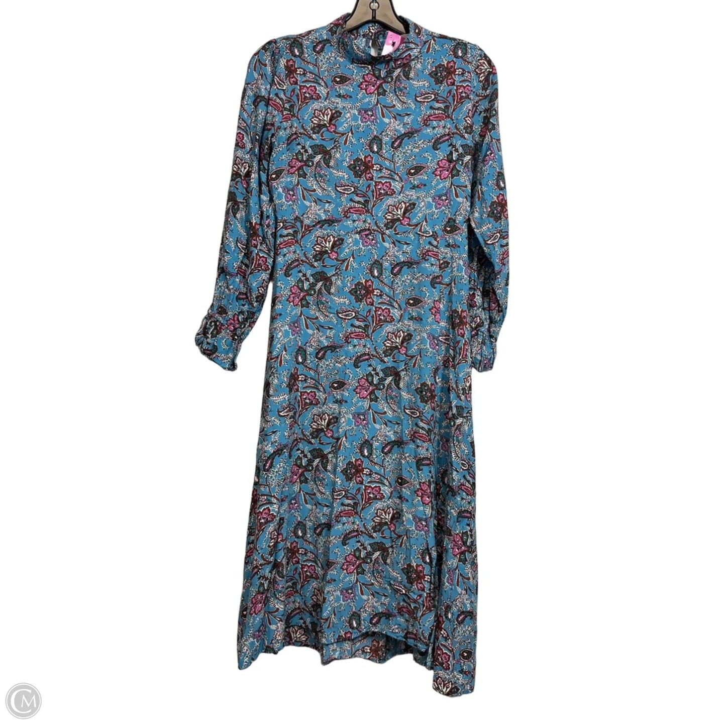 Dress Party Midi By Loft In Blue, Size: 2
