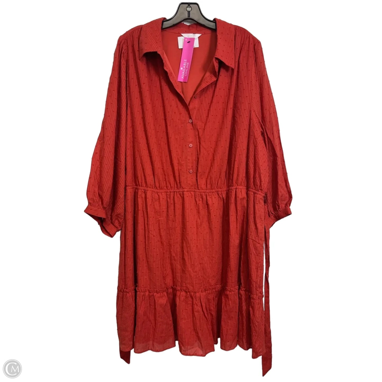 Dress Casual Short By Lc Lauren Conrad In Copper, Size: 2x