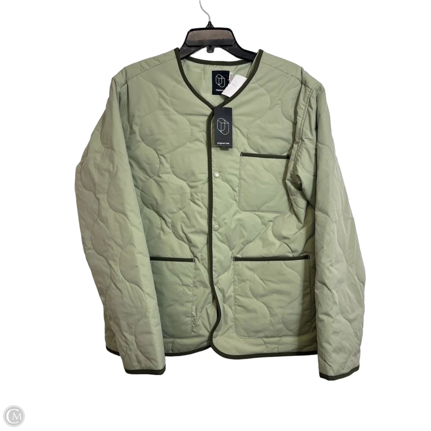 Jacket Puffer & Quilted By Cmf In Green, Size: M