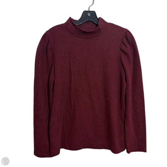 Top Long Sleeve By Madewell In Maroon, Size: L