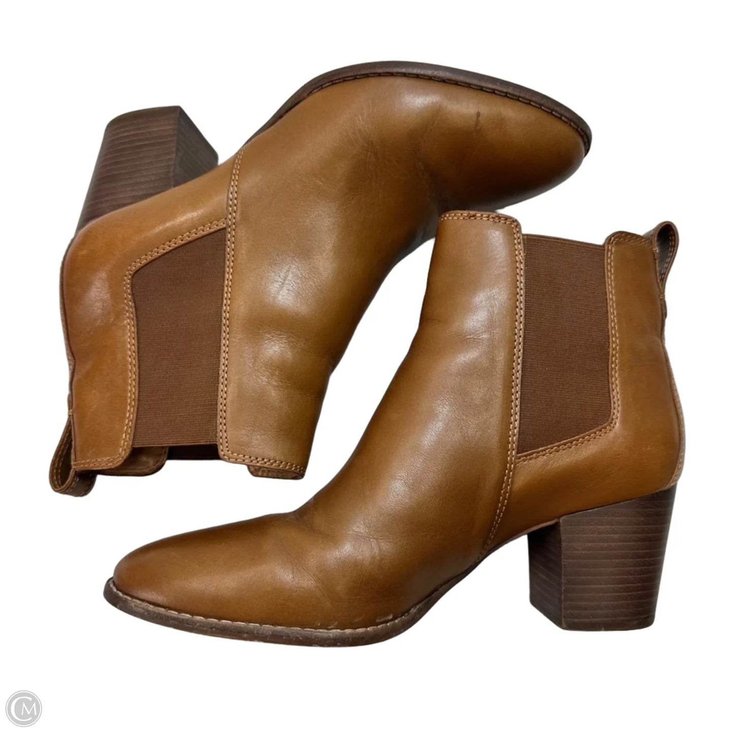 Boots Ankle Flats By Madewell In Tan, Size: 10