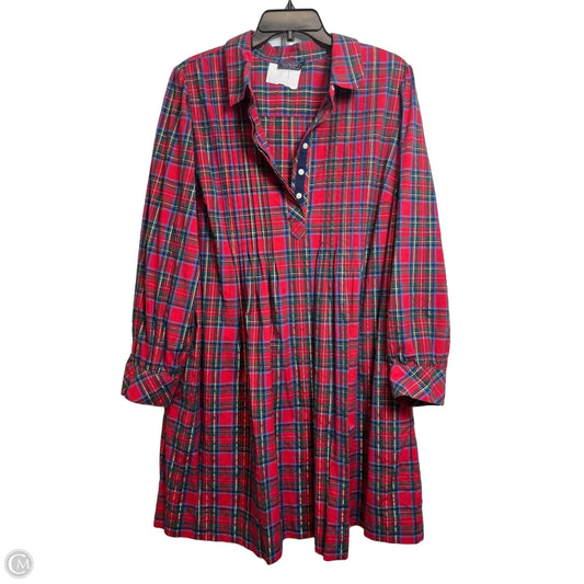 Dress Casual Short By Vineyard Vines In Plaid Pattern, Size: Xxl