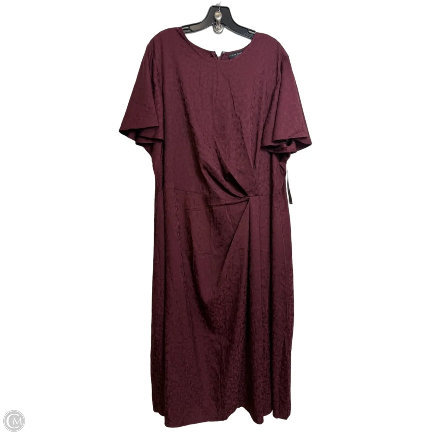 Dress Party Midi By Lane Bryant In Maroon, Size: 22